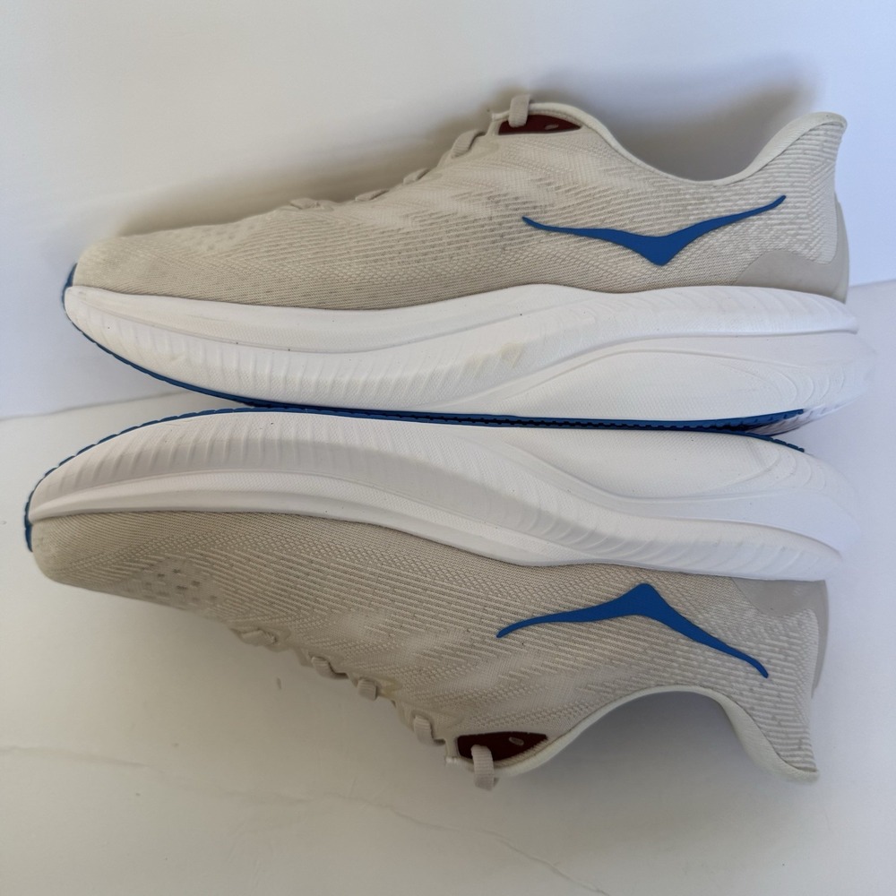 NEW HOKA Mach 6 Women's Size 9B Cream White Athletic Running Shoes Sneakers - Picture 5 of 8